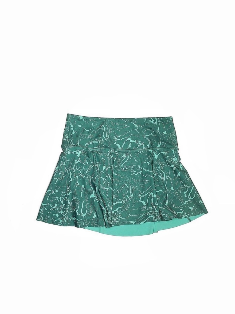 Athleta Ace Printed Tennis Skort Green & Gray Small